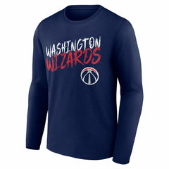 Washington Wizards Hustle Custom Long Sleeve T-Shirt Navy