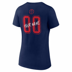 Washington Wizards Women's Hustle Custom V-Neck T-Shirt Navy outlet