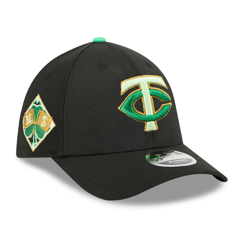 Minnesota Twins New Era 2026 St. Patrick's Day 39THIRTY Flex Hat - Black Hats