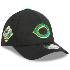 Cincinnati Reds New Era 2026 St. Patrick's Day 39THIRTY Flex Hat - Black Hats