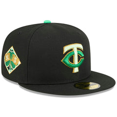 Minnesota Twins New Era 2026 St. Patrick's Day 59FIFTY Fitted Hat - Black Hats