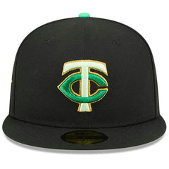 Minnesota Twins New Era 2026 St. Patrick's Day 59FIFTY Fitted Hat - Black Hats