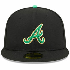 Atlanta Braves New Era 2026 St. Patrick's Day 59FIFTY Fitted Hat - Black Hats