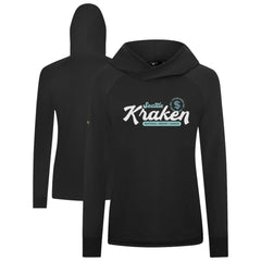 Seattle Kraken Levelwear Women's Slender Monument Raglan Pullover Hoodie - Black | US 203144846