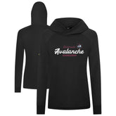 Colorado Avalanche Levelwear Women's Slender Monument Raglan Pullover Hoodie - Black | US 203144852
