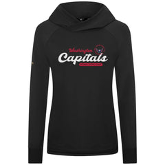 Washington Capitals Levelwear Women's Slender Monument Raglan Pullover Hoodie - Black | US 203144858