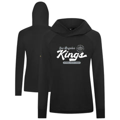 Los Angeles Kings Levelwear Women's Slender Monument Raglan Pullover Hoodie - Black | US 203144860