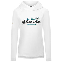 San Jose Sharks Levelwear Women's Slender Monument Raglan Pullover Hoodie - White | US 203144861