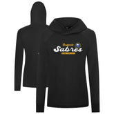 Buffalo Sabres Levelwear Women's Slender Monument Raglan Pullover Hoodie - Black | US 203144866