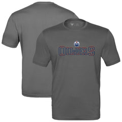 Edmonton Oilers Levelwear Anthem Journey Performance T-Shirt - Charcoal | US 203144923