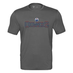 Edmonton Oilers Levelwear Anthem Journey Performance T-Shirt - Charcoal | US 203144923
