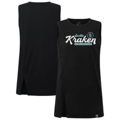 Seattle Kraken Levelwear Women's Influx Monument Tank Top - Black | US 203144994