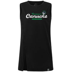Vancouver Canucks Levelwear Women's Influx Monument Tank Top - Black | US 203145015