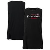 Montreal Canadiens Levelwear Women's Influx Monument Tank Top - Black | US 203145016