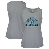 Seattle Kraken Levelwear Women's Macy Banner Arch Tank Top - Gray | US 203145024