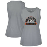 Anaheim Ducks Levelwear Women's Macy Banner Arch Tank Top - Gray | US 203145038