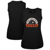 Philadelphia Flyers Levelwear Women's Macy Banner Arch Tank Top - Black | US 203145041