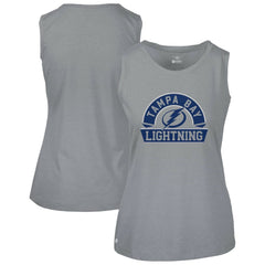 Tampa Bay Lightning Levelwear Women's Macy Banner Arch Tank Top - Gray | US 203145042
