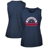 Washington Capitals Levelwear Women's Macy Banner Arch Tank Top - Navy | US 203145043
