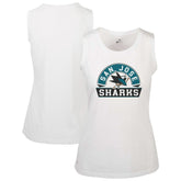 San Jose Sharks Levelwear Women's Macy Banner Arch Tank Top - White | US 203145049