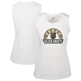 Vegas Golden Knights Levelwear Women's Macy Banner Arch Tank Top - White | US 203145053
