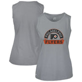 Philadelphia Flyers Levelwear Women's Macy Banner Arch Tank Top - Gray | US 203145057