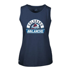 Colorado Avalanche Levelwear Women's Macy Banner Arch Tank Top - Navy | US 203145062