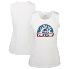 Colorado Avalanche Levelwear Women's Macy Banner Arch Tank Top - White | US 203145068