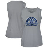 Toronto Maple Leafs Levelwear Women's Macy Banner Arch Tank Top - Gray | US 203145076