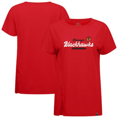 Chicago Blackhawks Levelwear Women's Influx Monument T-Shirt - Red | US 203145083