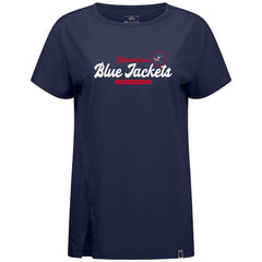 Columbus Blue Jackets Levelwear Women's Influx Monument T-Shirt - Navy | US 203145085