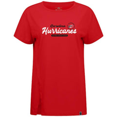 Carolina Hurricanes Levelwear Women's Influx Monument T-Shirt - Red | US 203145091