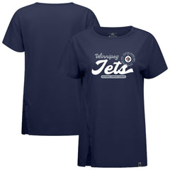 Winnipeg Jets Levelwear Women's Influx Monument T-Shirt - Navy | US 203145096