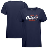 Edmonton Oilers Levelwear Women's Influx Monument T-Shirt - Navy | US 203145099