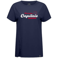 Washington Capitals Levelwear Women's Influx Monument T-Shirt - Navy | US 203145104
