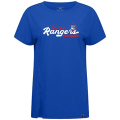 New York Rangers Levelwear Women's Influx Monument T-Shirt - Royal | US 203145107