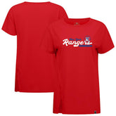 New York Rangers Levelwear Women's Influx Monument T-Shirt - Red | US 203145109