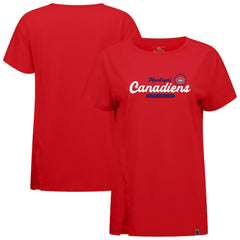 Montreal Canadiens Levelwear Women's Influx Monument T-Shirt - Red | US 203145117
