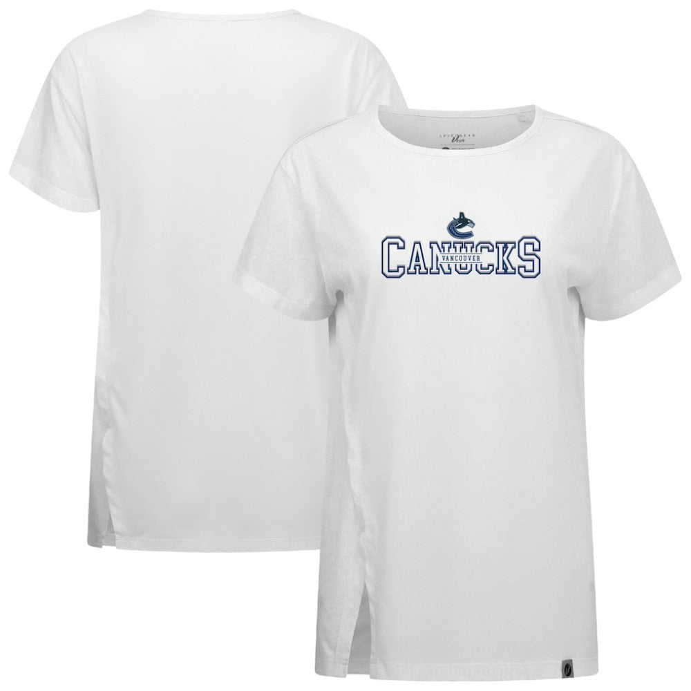 Vancouver Canucks Levelwear Women's Influx Journey T-Shirt - White | US 203145130