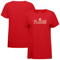Calgary Flames Levelwear Women's Influx Journey T-Shirt - Red | US 203145136