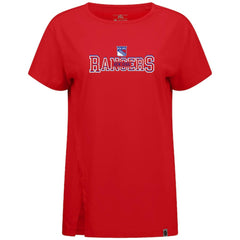New York Rangers Levelwear Women's Influx Journey T-Shirt - Red | US 203145146