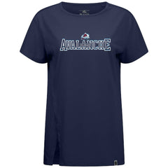 Colorado Avalanche Levelwear Women's Influx Journey T-Shirt - Navy | US 203145153