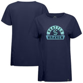 Seattle Kraken Levelwear Women's Influx Banner Arch T-Shirt - Deep Sea Blue | US 203145173