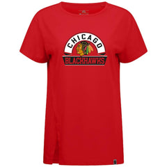 Chicago Blackhawks Levelwear Women's Influx Banner Arch T-Shirt - Red | US 203145178