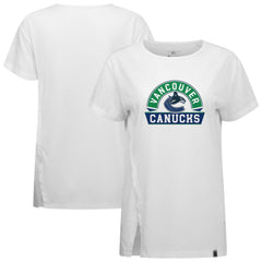 Vancouver Canucks Levelwear Women's Influx Banner Arch T-Shirt - White | US 203145196