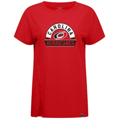 Carolina Hurricanes Levelwear Women's Influx Banner Arch T-Shirt - Red | US 203145198