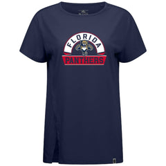 Florida Panthers Levelwear Women's Influx Banner Arch T-Shirt - Navy | US 203145200