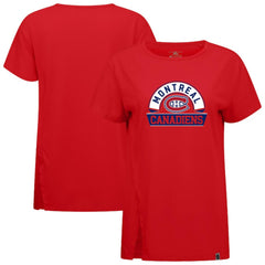 Montreal Canadiens Levelwear Women's Influx Banner Arch T-Shirt - Red | US 203145205