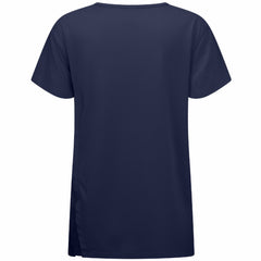 Edmonton Oilers Levelwear Women's Influx Banner Arch T-Shirt - Navy | US 203145207