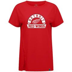 Detroit Red Wings Levelwear Women's Influx Banner Arch T-Shirt - Red | US 203145208